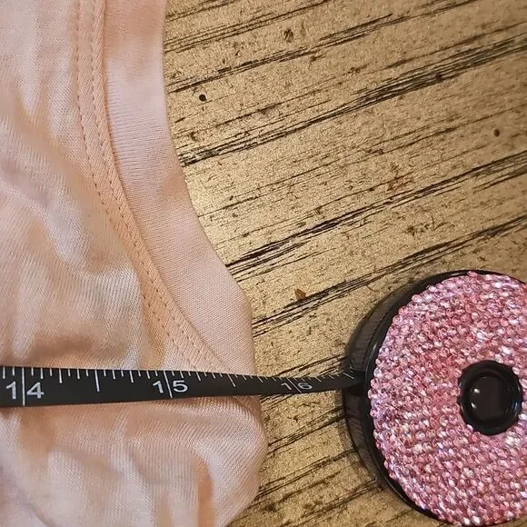 BCBGMaxAzria Peach and White Sleeveless Blouse Size S - Picture 3 of 6